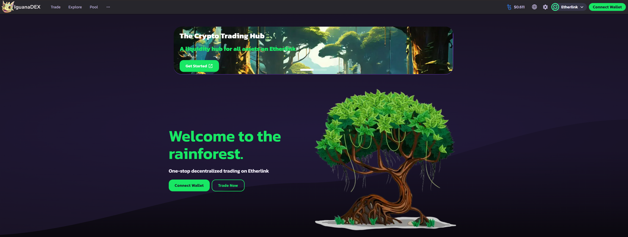 The IguanaDEX website