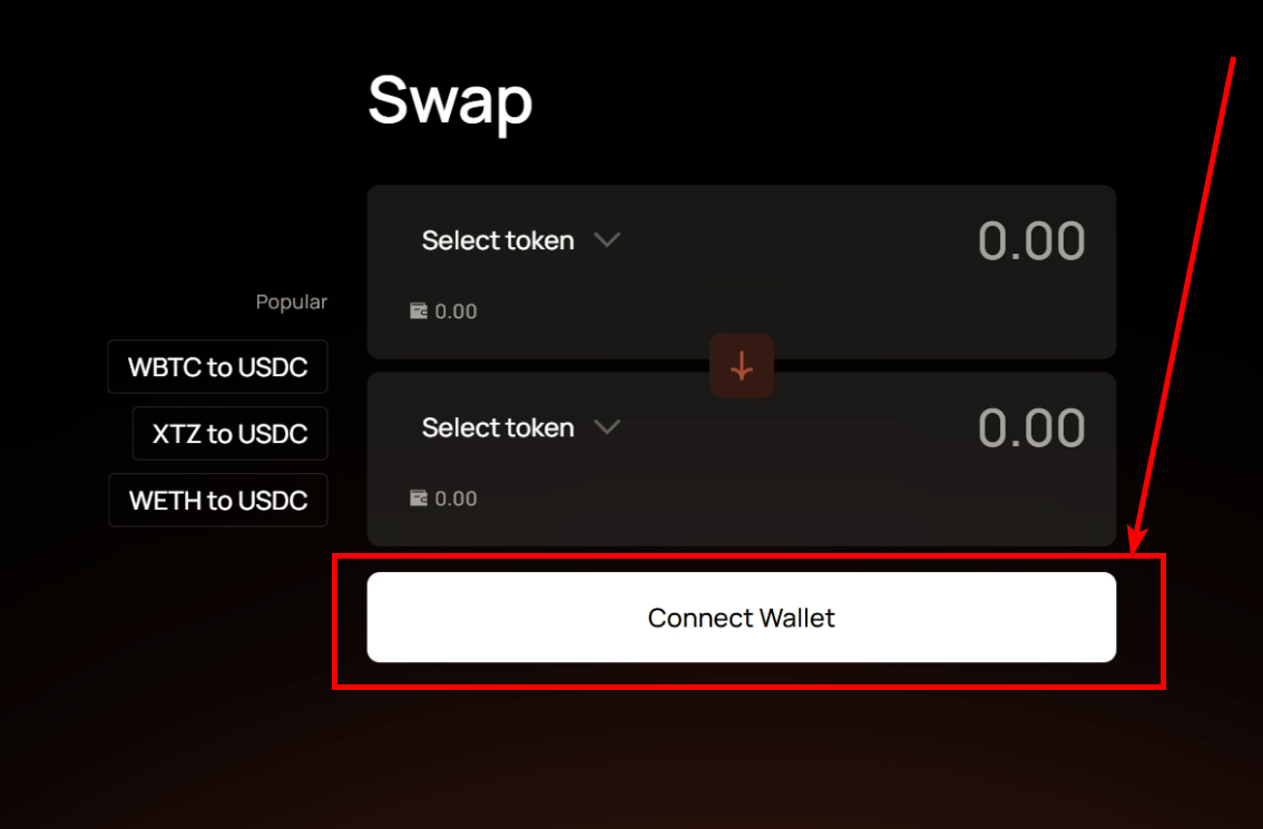 The Connect Wallet button