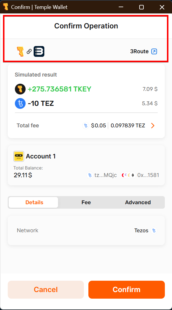 More aesthetic confirmation window