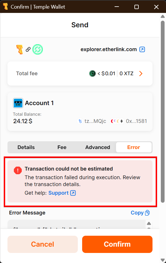Clearer Error Messages